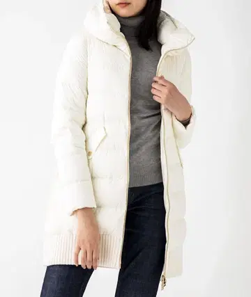 HERNO 헬노 다운 코트 PI1036D 여성용 38 화이트 이탈리아제