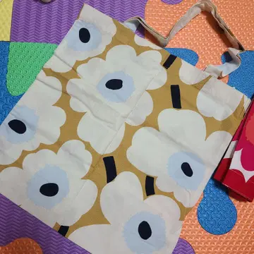 marimekko 플라워 패턴 토트백