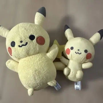 피카츄 봉제 인형 2체 세트