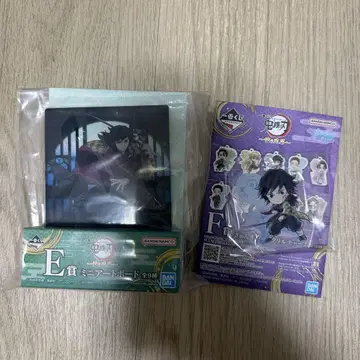 귀멸의 칼날 제일복권 미니 아트 보드 큥캐릭터 아크릴 참 기유