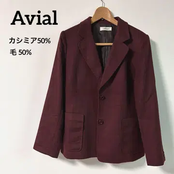 버건디 테일러드 자켓 Avial