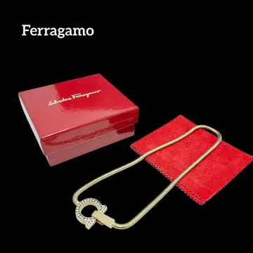 [ 새상품급 ] Ferragamo 목걸이 빅 사이즈 간치니 큐빅