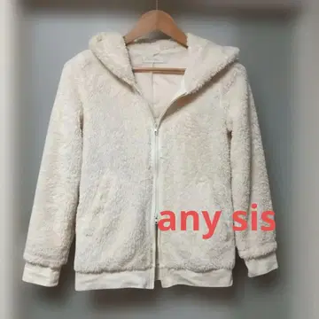 [ any SiS ] 애니시스 보아 후드 부착 후드티, 아이보리