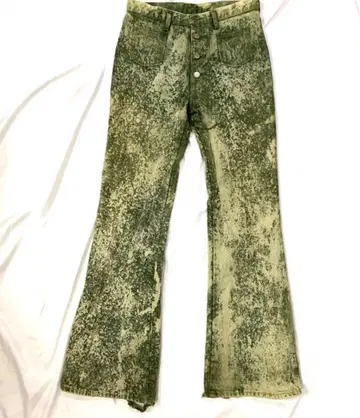[ wrangler ] 플레어 데님 벨보텀 그린 계열