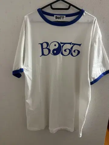 BOTT 티셔츠 XL 화이트/블루 나스카와 텐신 착용
