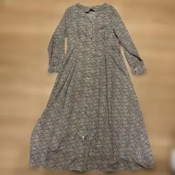르쿨르 블랑 원피스 미니 꽃무늬 모카