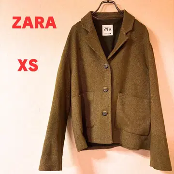ZARA. 자라 올리브 그린 테일러드 자켓