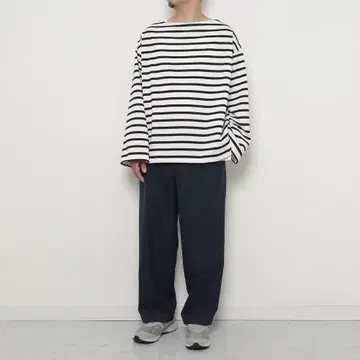 INTERIM HYPER BIG BASQUE BORDER SHIRT
