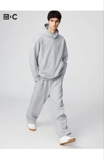 UNIQLO C 맨투맨 와이드 팬츠/긴 길이