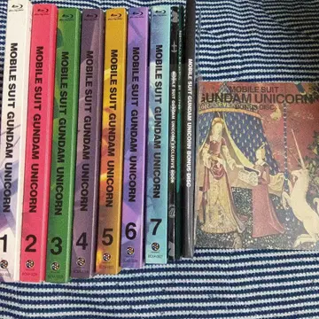 Blu-ray 기동전사 건담 UC 최초 한정판 전 7권 세트