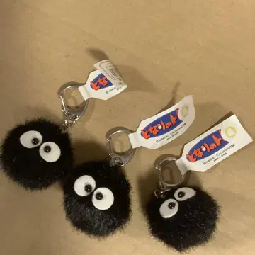 이웃집 토토로 까만 먼지 키링 스트랩 3개