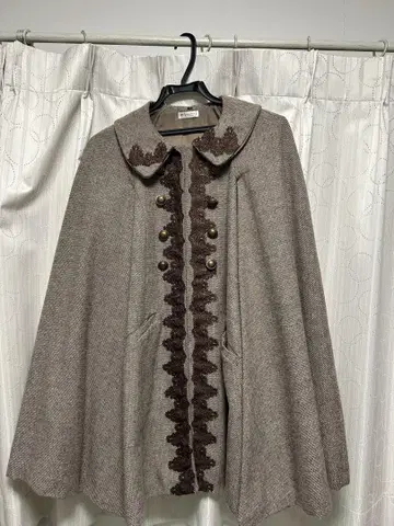 axes femme 클래식 케이프 코트 브라운