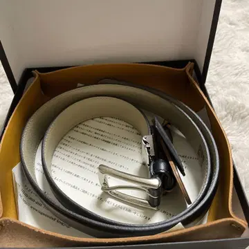 나가사와 벨트 LEATHER 블랙 가죽 벨트