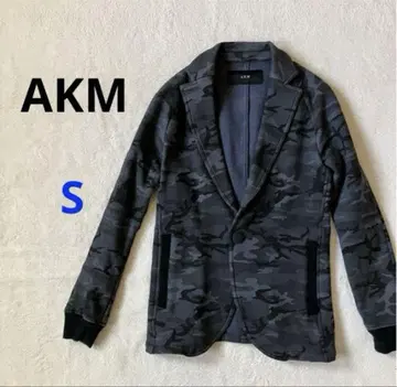 새상품급 AKM 에이케이엠 맨투맨 테일러드 자켓 카모플라쥬 카모플라주 S