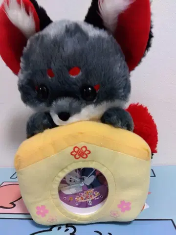 무료배송 쵸콘과 여우 봉제 인형 시계