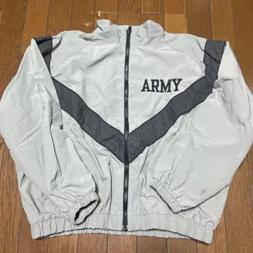 ARMY 로고 나일론 자켓 그레이