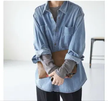 Spick & Span 라이트 온스 데님 셔츠