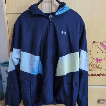 언더아머 트리코트 우븐 풀 집업 후디 XL