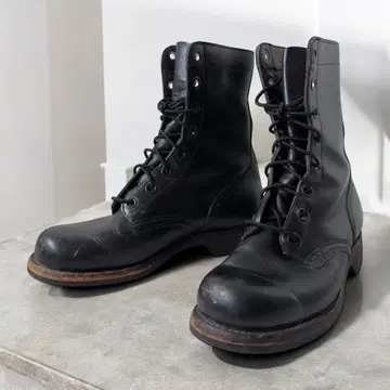 60s U.S. Army Combat Boots Black Leather