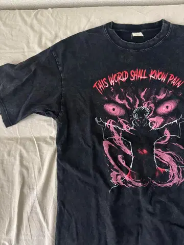 [레어] 나루토 NARUTO 페인 티셔츠 블랙 L