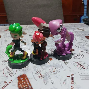 스플래툰 액션 피규어 3체 세트 초기화됨