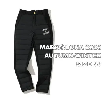 새상품급 마크앤로나 2023년 가을/겨울 다운 롱 팬츠 블랙