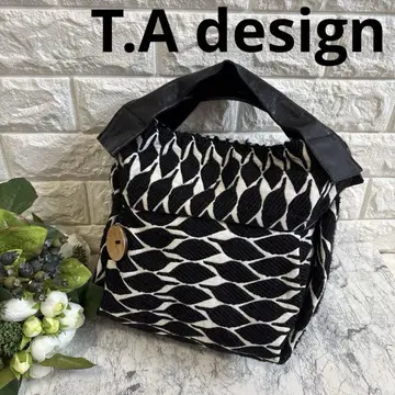 [하자품] T.A design 핸드백 가죽 코튼 바닥 있음