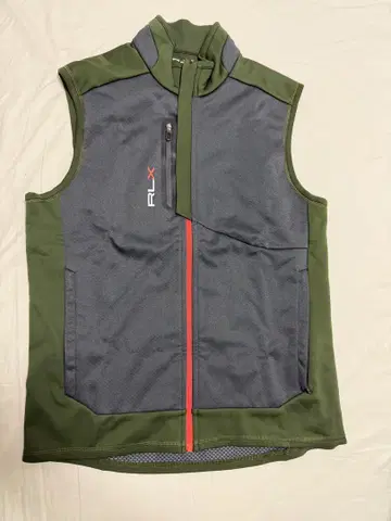 랄프 로렌 RLX 골프 베스트 올리브 x 그레이 남성용 S 사이즈