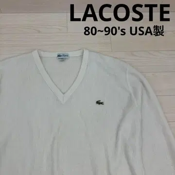 LACOSTE 80~90년대 USA 아크릴 V넥 니트