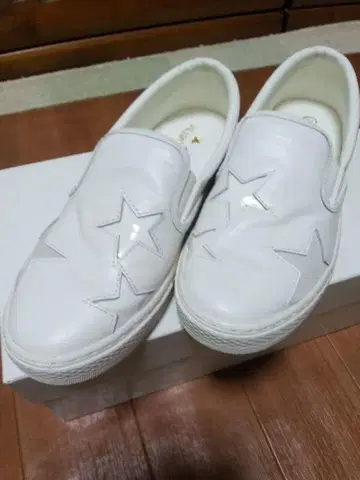 Converse 쿠페 화이트 슬립온 스니커즈