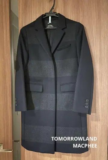 MACPHEE 바이컬러 체스터 코트