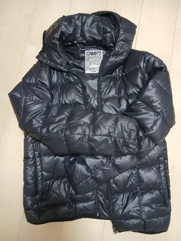 CAMP7 블랙 다운 자켓 LARGE 워셔블