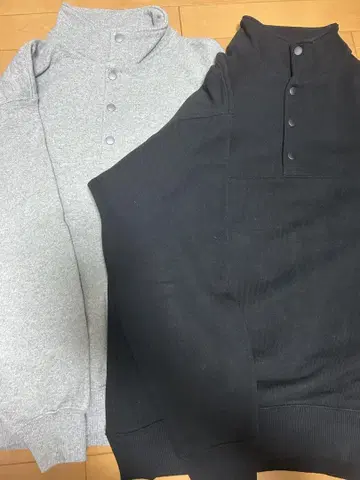 THE MADE WEAR 헤비 웨이트 하프 지퍼 2색 세트