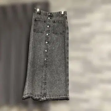 LEPSIM 데님 롱 스커트