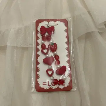 =LOVE 이코라브 의상 모티브 비즈 스트랩 특별히, 하고