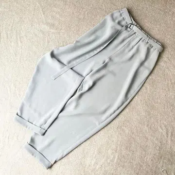 MARCHA HUSKES 릴랙스 와이드 팬츠 XS 라이트 블루 벨트 포함