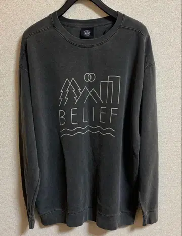 BELIEF 맨투맨 다크 그레이