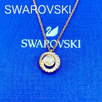 스와로브스키 목걸이 서클 골드 크리스탈