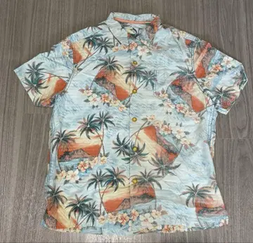 Tommy Bahama 알로하 셔츠 실크 100%