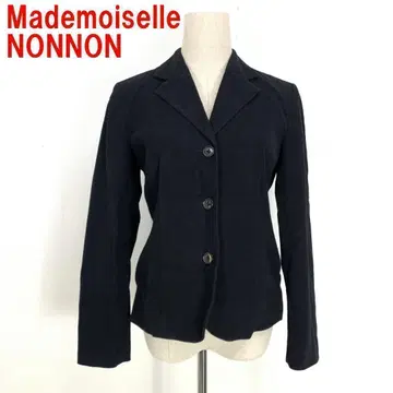 A2103 마드모아젤 논논 테일러드 자켓 면 안감 있음 블랙 36
