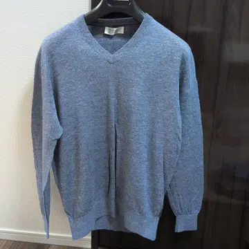 BRUNELLO CUCINELLI V넥 스웨터 블루