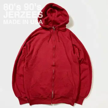 80's 90's USA제 JERZEES 저지 지퍼 후드티 후디