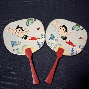 철완 아톰 부채 엽서 쇼와 레트로 테즈카 오사무 무시 프로덕션