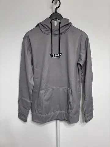 VOLCOM 그레이 후드 부착 발수 후드티 S