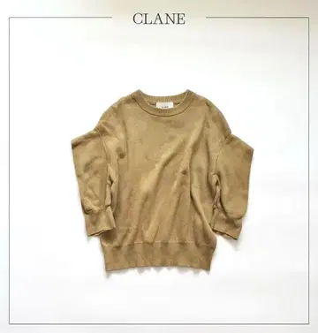 CLANE 클라네 스퀘어 택 슬리브 니트탑 1