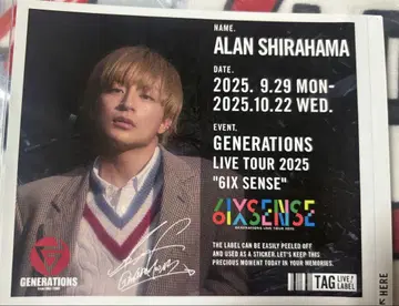 GENERATIONS 6IX SENSE 시라하마 아란 시크릿 캔