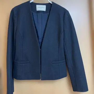 UNITED ARROWS 노카라 자켓 38 J 네이비