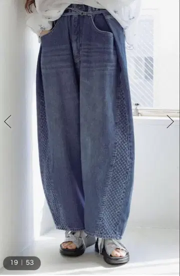 niko and - 벨트 배럴 데님 L 사이즈 JEANS 2025SS