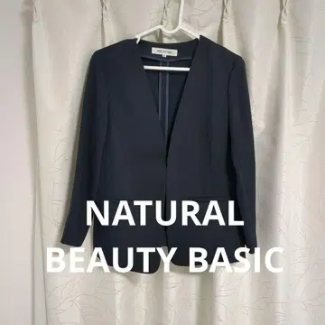 NATURAL BEAUTY BASIC 노카라 자켓 M 네이비