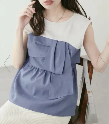 natural couture 뷔스티에 도킹 블라우스
